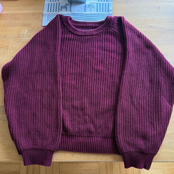 Eddie Bauer men’s Burgundy Sweater - Picture 1 of 6